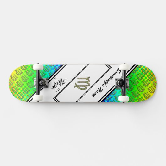 Virgo Zodiac Symbol Element van Kenneth Yoncich Persoonlijk Skateboard (Horizontaal)