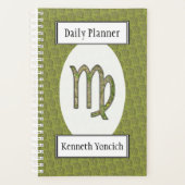 Virgo Zodiac Symbol Element van Kenneth Yoncich Planner (Voorkant)