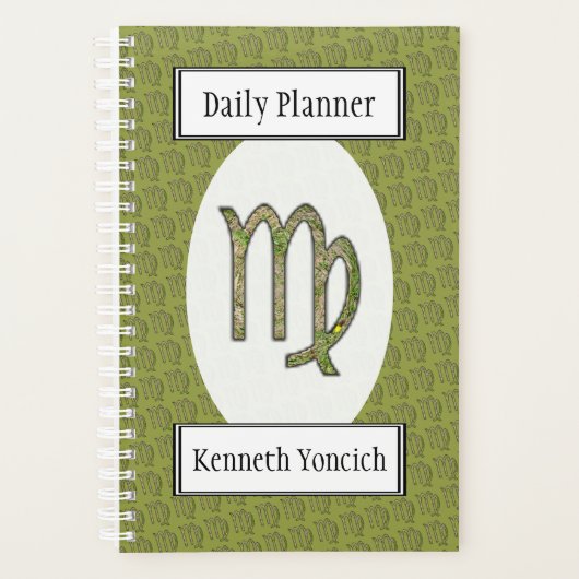 Virgo Zodiac Symbol Element van Kenneth Yoncich Planner (Voorkant)