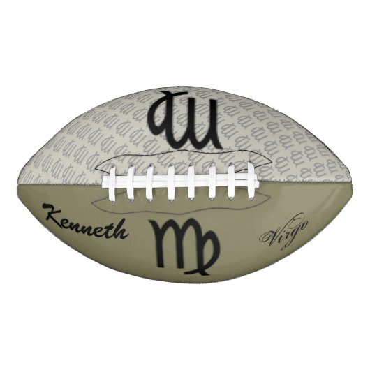 Virgo Zodiac Symbol Standard van Kenneth Yoncich American Football (Voorkant)