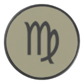 Virgo Zodiac Symbol Standard van Kenneth Yoncich Hockey Puck (Voorkant)