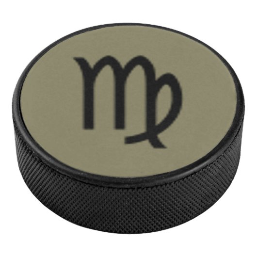 Virgo Zodiac Symbol Standard van Kenneth Yoncich Hockey Puck (3/4)