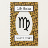 Virgo Zodiac Symbol Standard van Kenneth Yoncich Planner (Voorkant)