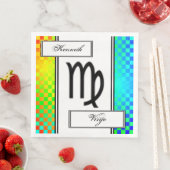 Virgo Zodiac Symbol Standard van Kenneth Yoncich Servet (Insitu)