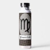 Virgo Zodiac Symbol Standard van Kenneth Yoncich Waterfles (Links)
