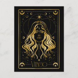 Virgo zodiac-symbool briefkaart