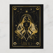 Virgo zodiac-symbool briefkaart (Voorkant)