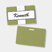 Virgo Zodiac Symbool Element door Kenneth Yoncich Badge (Voor- en achterkant)