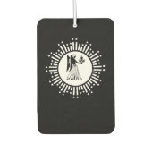 Virgo Zodiac Symbool met Sterren & Stralende Zonne Luchtverfrisser (Voorkant)