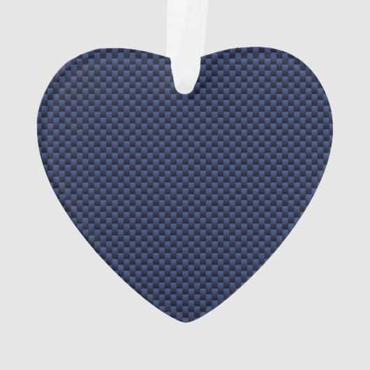 Virgo Zodiac-teken op Navy Blue Carbon Style Ornament (achterkant)