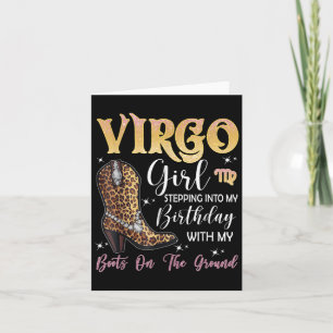 Virgo Zodiac-teken stapt in mijn verjaardagswesten Kaart