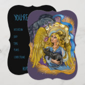 Virgo Zodiac Teken Uitnodiging (Voorkant / Achterkant)