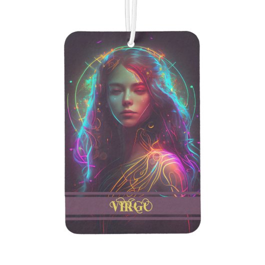 Virgo Zodiac Tekenen Hemelse Luchtverfrisser (Achterkant)