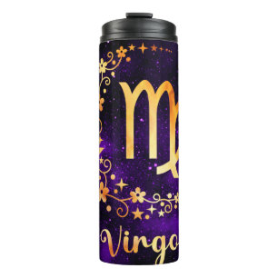 Virgo Zodiac Thermal Tumbler Thermosbeker