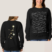 Virgo Zodiac Traits Sterrenbeeld Tekst Sleutelhanger