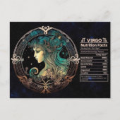 Virgo Zodiac Verjaardag Briefkaart (Voorkant)