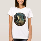 Virgo Zodiac Vrouw T-shirt (Voorkant)