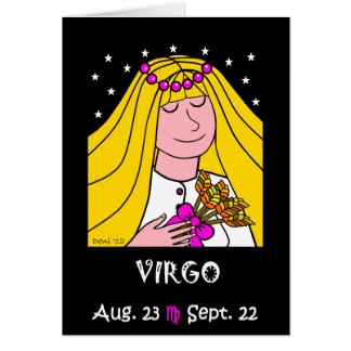 VIRGO - ZODIAC-WENSKAART