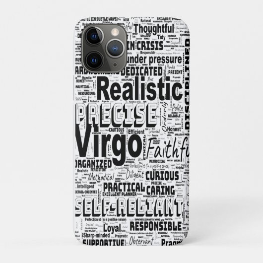 Virgo Zodiac Word Cloud Inspiratie Case-Mate iPhone Case (Achterkant)