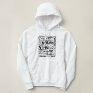 Virgo Zodiac Word Cloud Inspiratie Hoodie