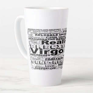 Virgo Zodiac Word Cloud Inspiratie Latte Mok