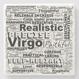 Virgo Zodiac Word Cloud Inspiratie Stenen Onderzetter