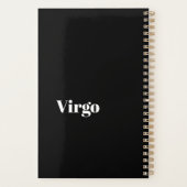 Virgo Zodiac Word Cloud Inspiration Planner (Achterkant)