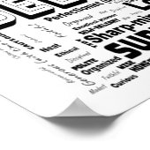 Virgo Zodiac Word Cloud Inspiration Poster (M-L) (Hoek)