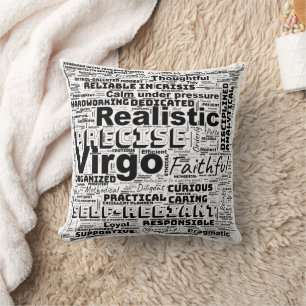 Virgo Zodiac Word Cloud Inspiration Sierkussen