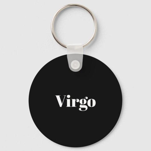 Virgo Zodiac Word Cloud Inspiration Sleutelhanger (Achterkant)