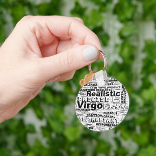 Virgo Zodiac Word Cloud Inspiration Sleutelhanger