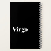 Virgo Zodiac Word Cloud Inspiration Spiral Notitieboek (Achterkant)