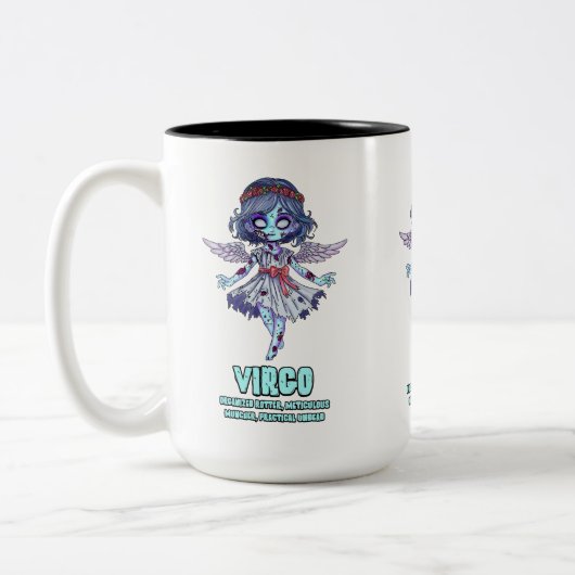 Virgo Zombie Tweekleurige Koffiemok (Links)