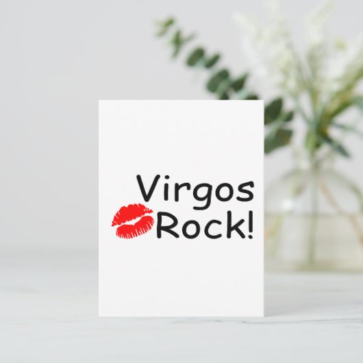 Virgos Rock Briefkaart (Staand voorkant)