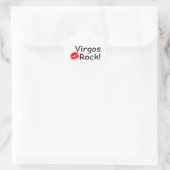 Virgos Rock Ronde Sticker (Tas)