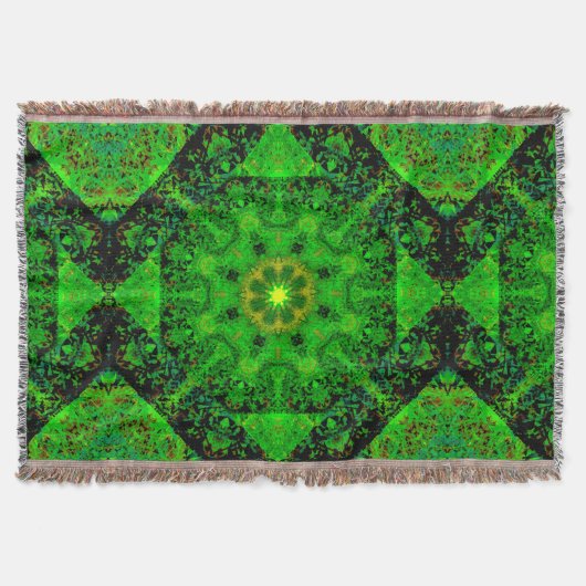 Viridescent Groene Kaleidoscoop, Deken (Voorkant)