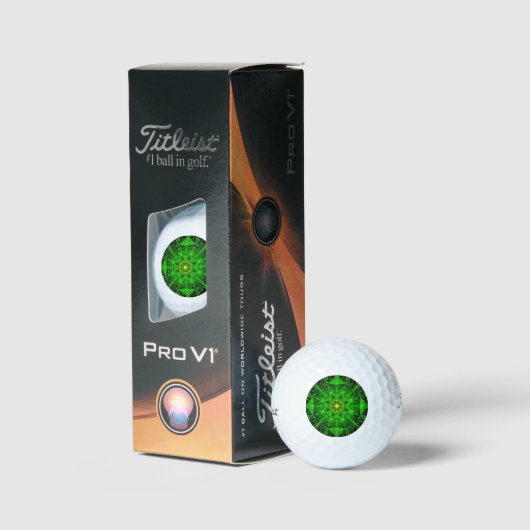 Viridescent Groene Kaleidoscoop, Golfballen (Verpakking)