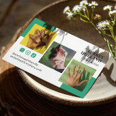 Viridian Green 3 foto's Social Media Nail Artiest Visitekaartje