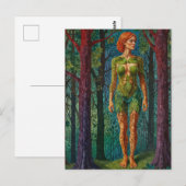 “Viridra's Portret” - Aderen van het Bladerdak Briefkaart (Voorkant / Achterkant)