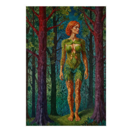 “Viridra's Portret” -  Aderen van het Bladerdak    Perfect Poster