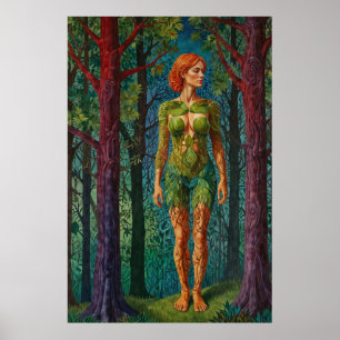 “Viridra's Portret” -  Aderen van het Bladerdak    Poster