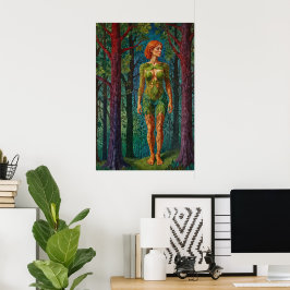 “Viridra's Portret” -  Aderen van het Bladerdak    Poster