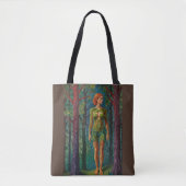 “Viridra's Portret” - Aderen van het Bladerdak Tote Bag (Voorkant)