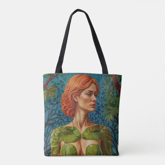 “Viridra's Portret” - Aderen van het Bladerdak Tote Bag (Achterkant)