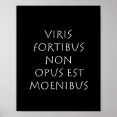 Viris fortibus non opus est moenibus poster (Voorkant)