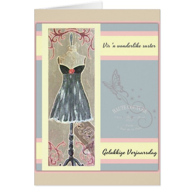Vir'n wonderlijke suster - Gelukk ige Verjaars dag (Voorkant)