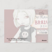 Virnia - Zombie punk gothic Briefkaart (Achterkant)
