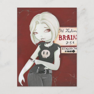 Virnia - Zombie punk gothic Briefkaart