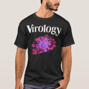Virologie paarse virussen t-shirt