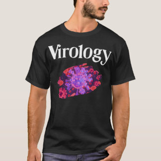 Virologie paarse virussen t-shirt